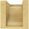 Ekena Millwork 5"W x 5"D x 5"H Wide Asheboro Rough Cedar Woodgrain TimberThane Corbel, Primed Tan CORUR05X05X05ASHRCPR - alternate 3
